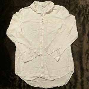 White button down top